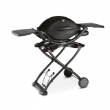 WEBERÂ® Gasgriller: WEBERÂ® Q 1200 (Mobil, Black Line) (AusstellungsgerÃ¤t der Saison 2014)